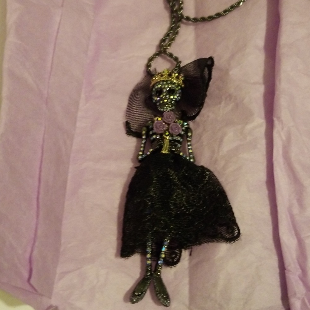 Betsy Johnson Black Magic Skeleton Bride